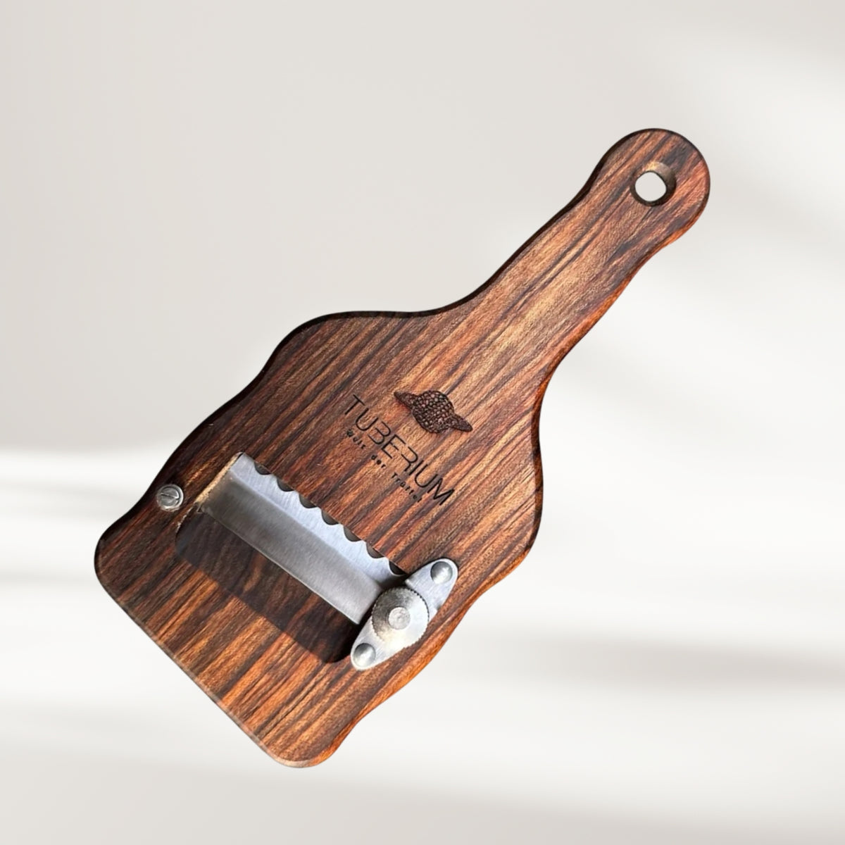 Trüffelhobel aus Ovangkol-Holz