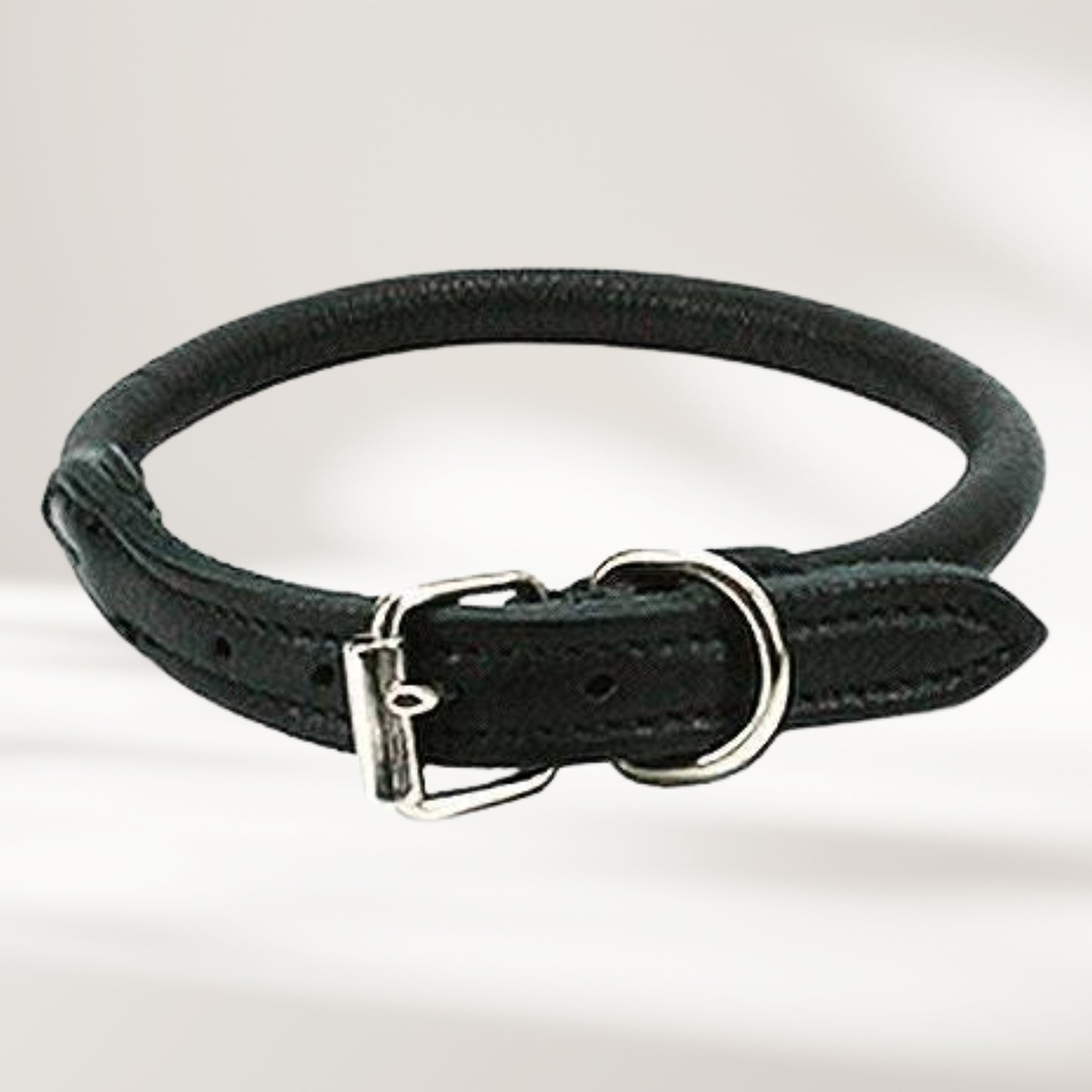 Halsband Leder, rund