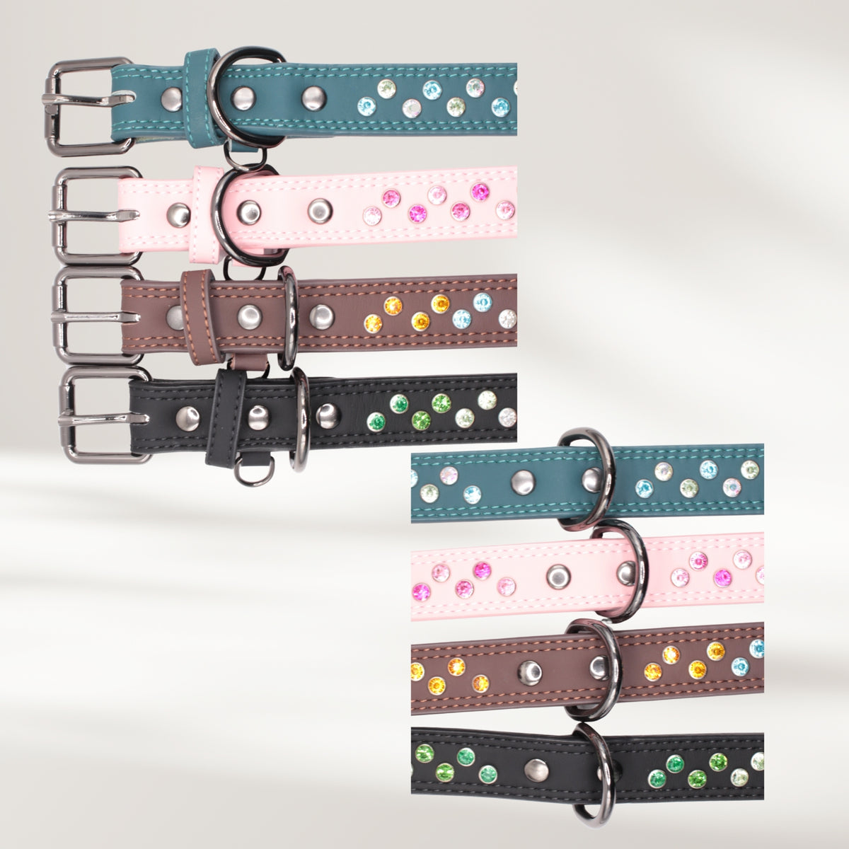 Halsband Leder braun, Grösse L