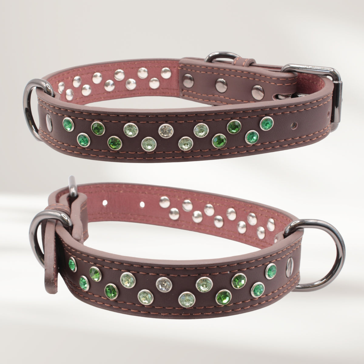 Halsband Leder braun, Grösse L