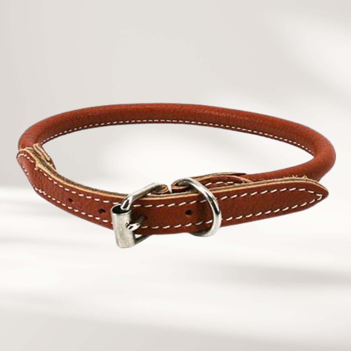 Halsband Leder, rund