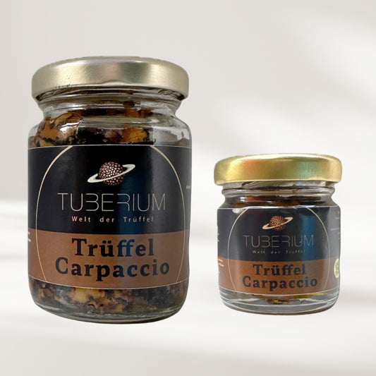 Trüffel Carpaccio mit schwarzen Trüffeln