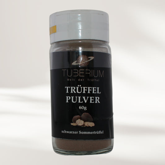 Gewürzpulver mit schwarzen Trüffeln